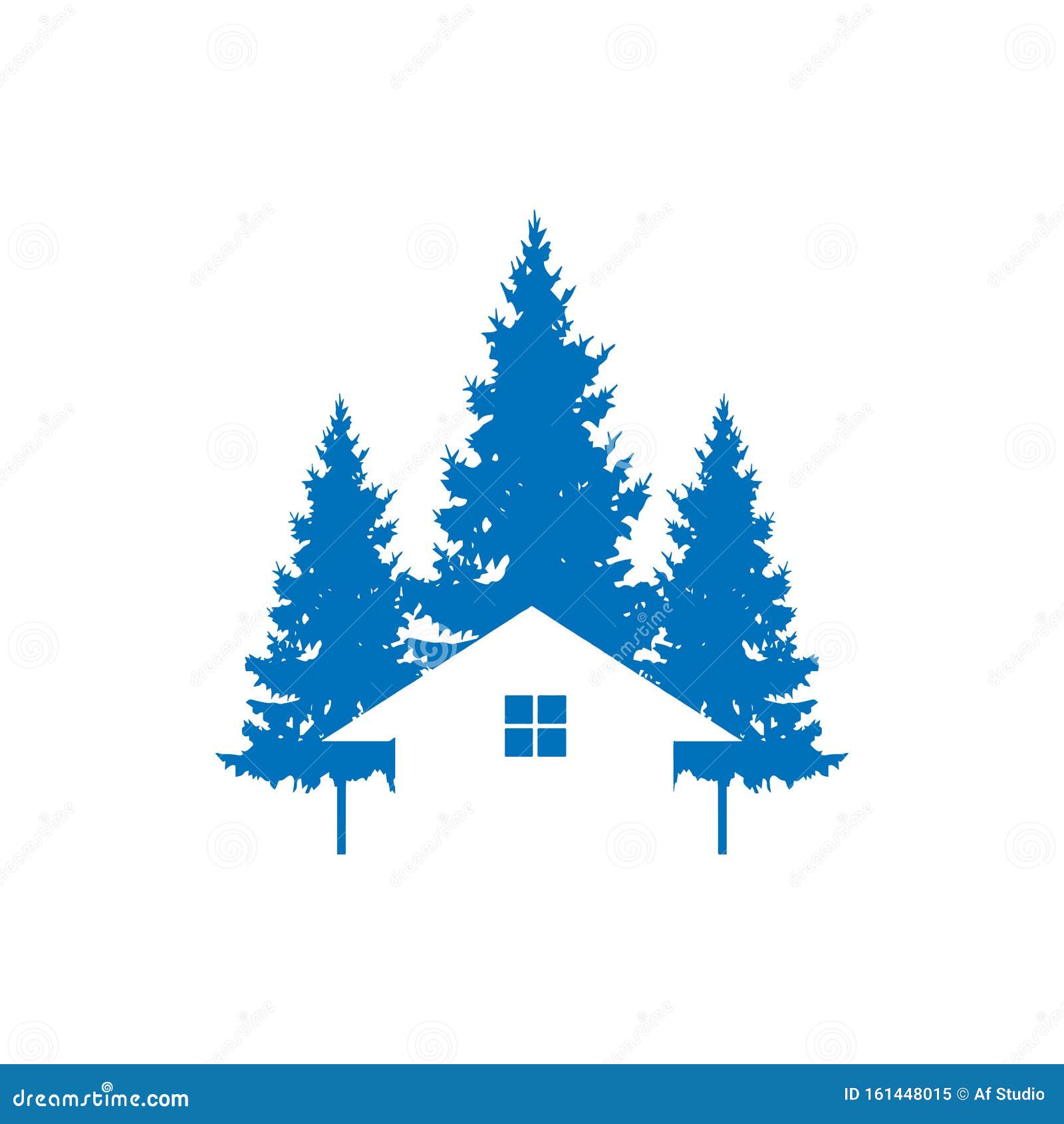 EVERGREEN TIMBERLAND LOGO DESIGN VECTOR Stock Vector Illustration of