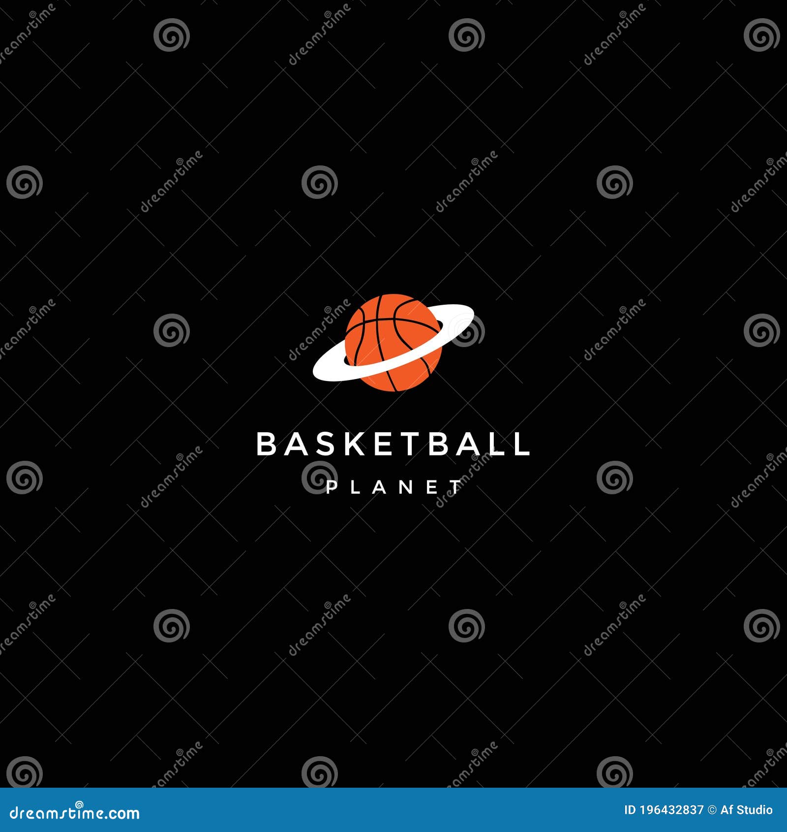 Basketball for Sport Store Club Team Logo Design Vector Stock