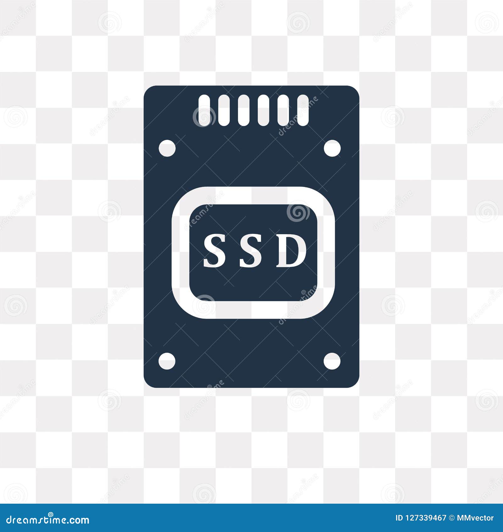 Ssd Vector Icon Isolated On Transparent Background Ssd Transpa Stock Vector Illustration Of Security Data