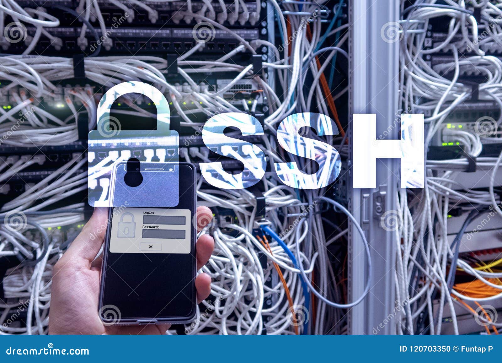 Ssh Secure Shell Network Internet Connection Server Room