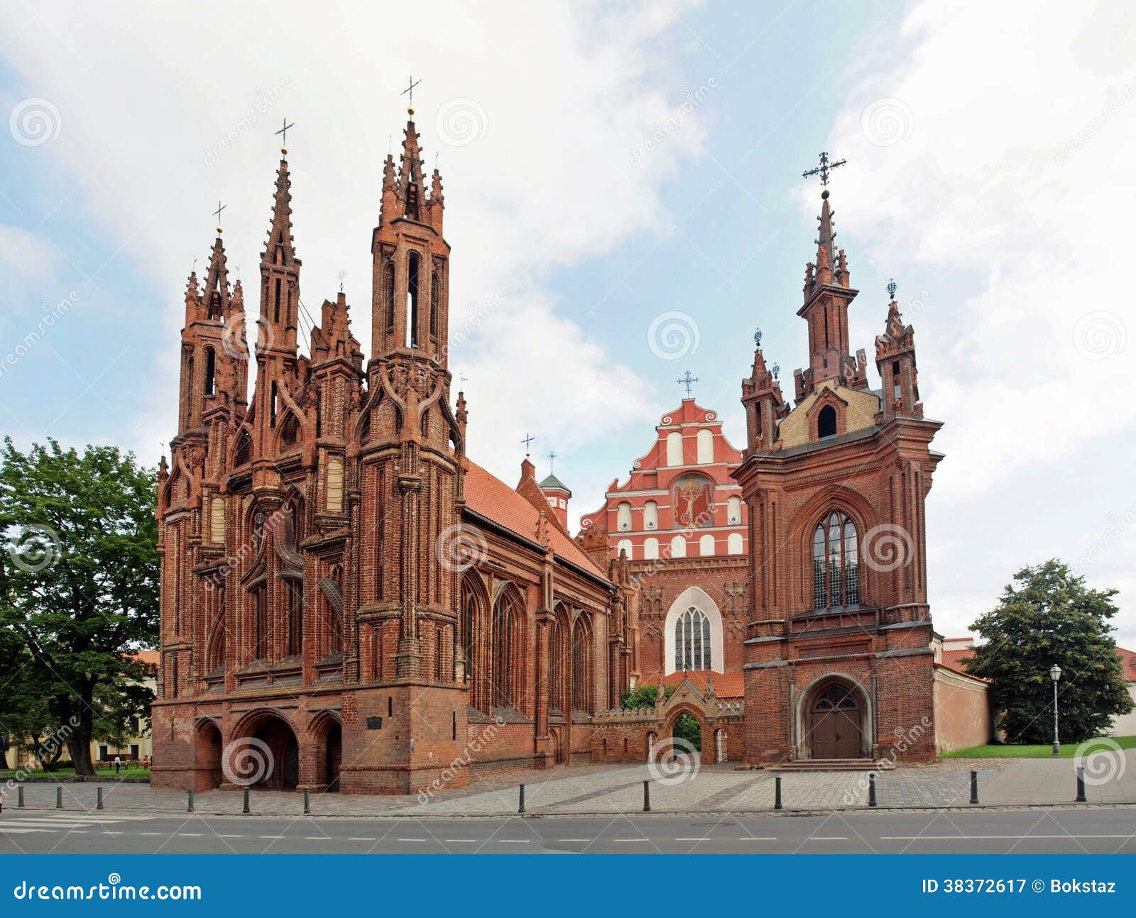 St. Anna S Church in Vilnius, Lithuania Stock Image Image of eastern