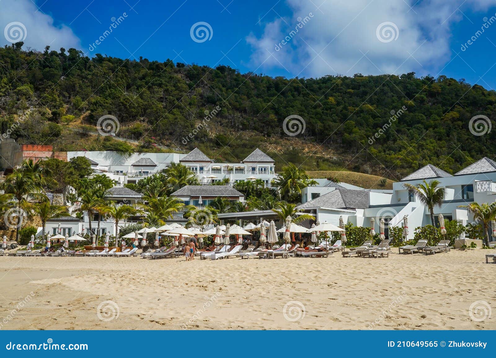 Cheval Blanc St-Barth Isle De France Hotel at Flamands Beach on the Island  of Saint Barthelemy Editorial Image - Image of resort, barthelemy: 210649565