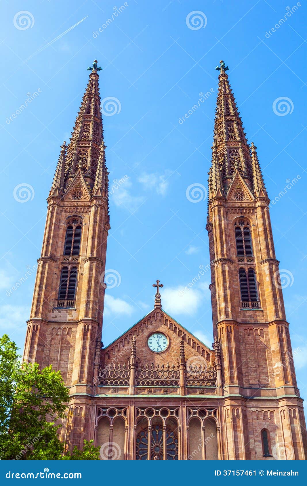 St Bonifatius Church In Wiesbaden Germany Stock Image Image Of Summer Religious
