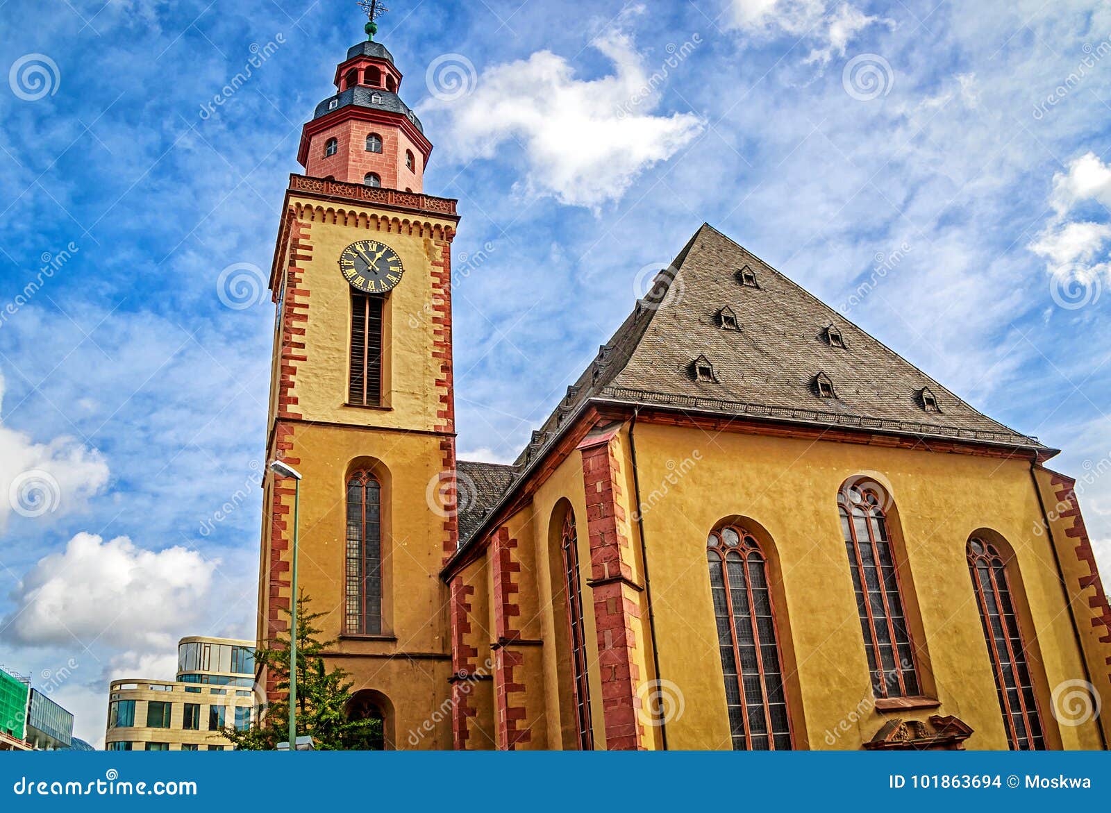 Catherine`s Church- Katharinenkirche Frankfurt, Germany Stock Photo - Image of katharinen, center: 101863694