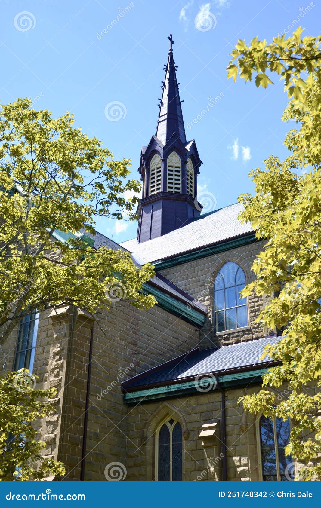 st. dunstan's basilica cathedral spire in charlottetown