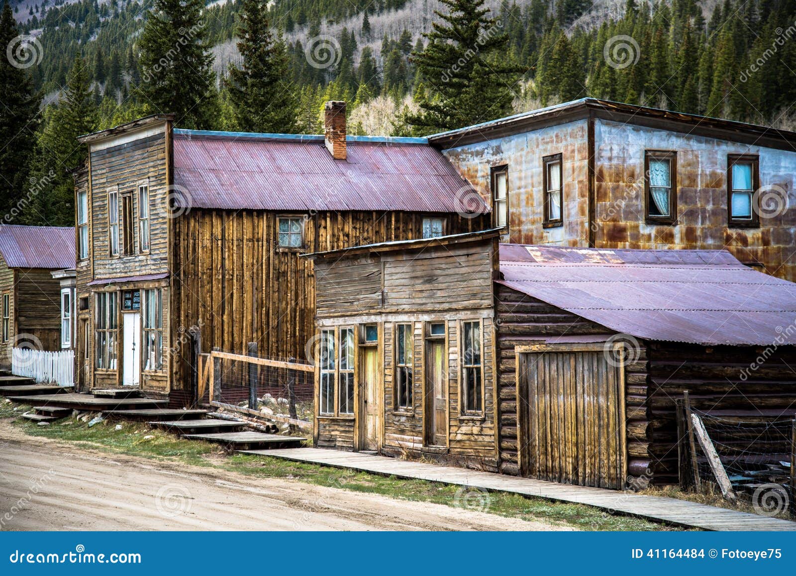 St Elmo Colorado Ghost Town Photo stock Image du constructions