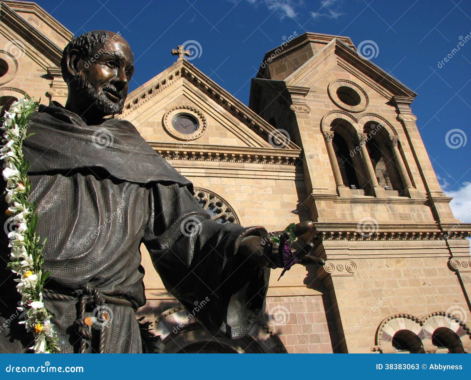 St. Francis Statue stock image. Image of church, religion 38383063