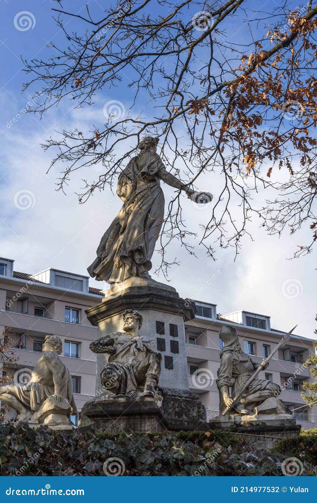 the st. jakobs memorial in memory of the battle of st. jakob an der birs.