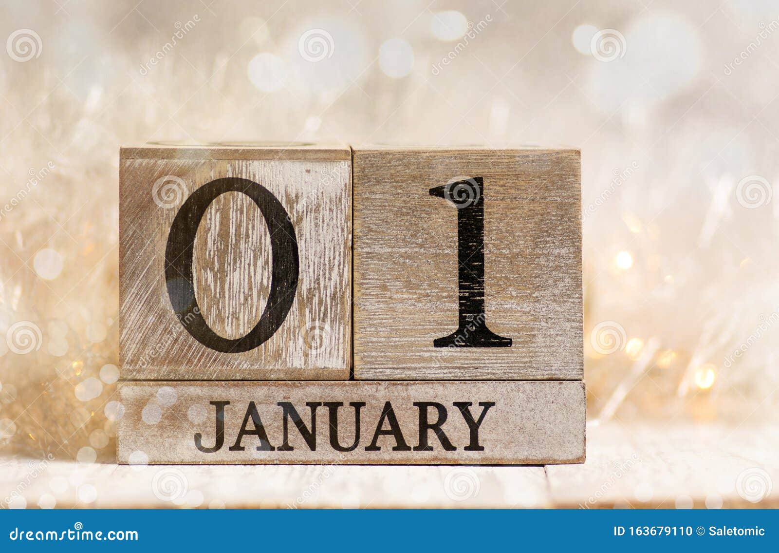 1st January Sign with Festive Background Stock Photo Image of letters