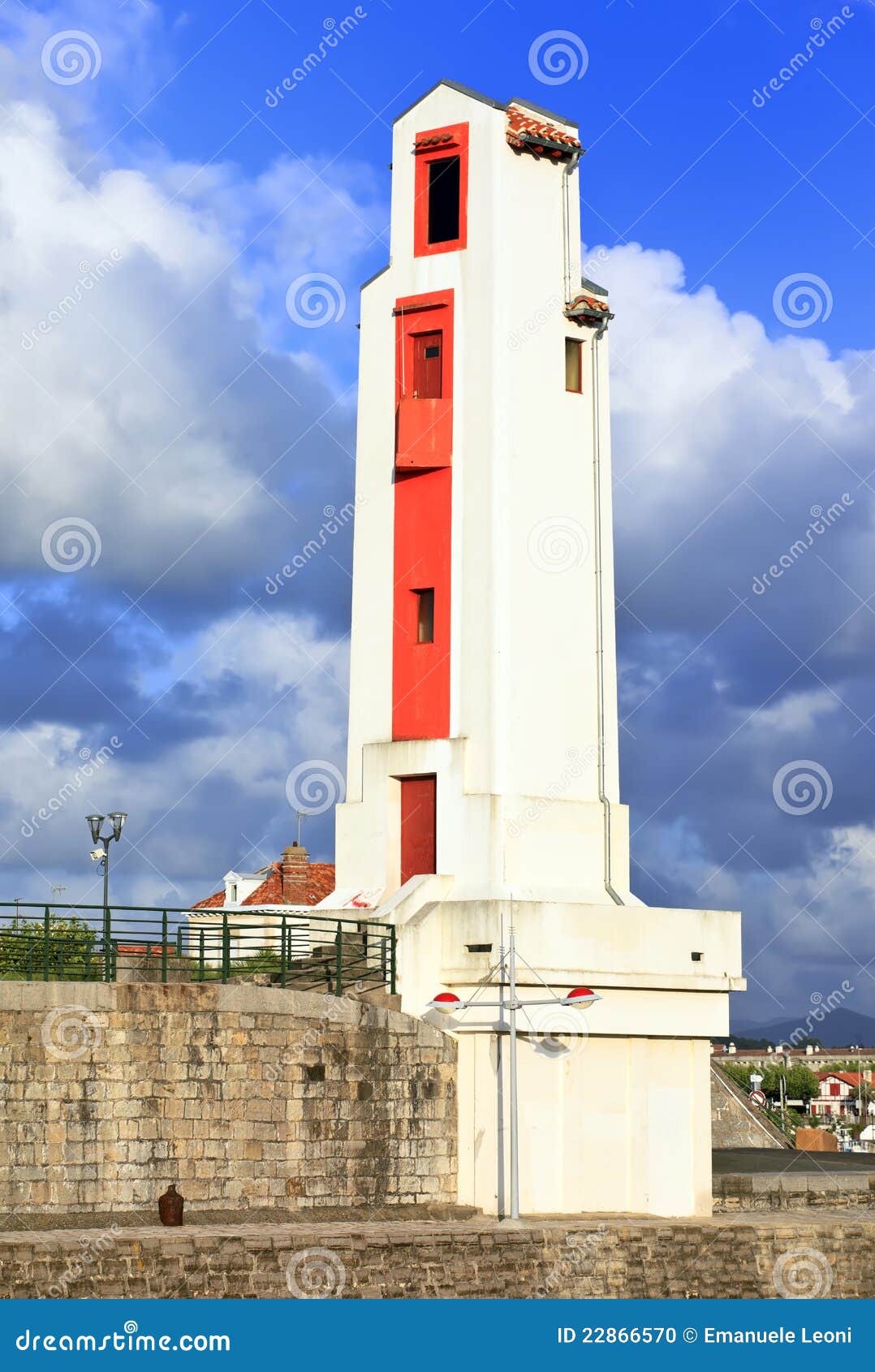 st. jean de luz traditional lighthouse, france