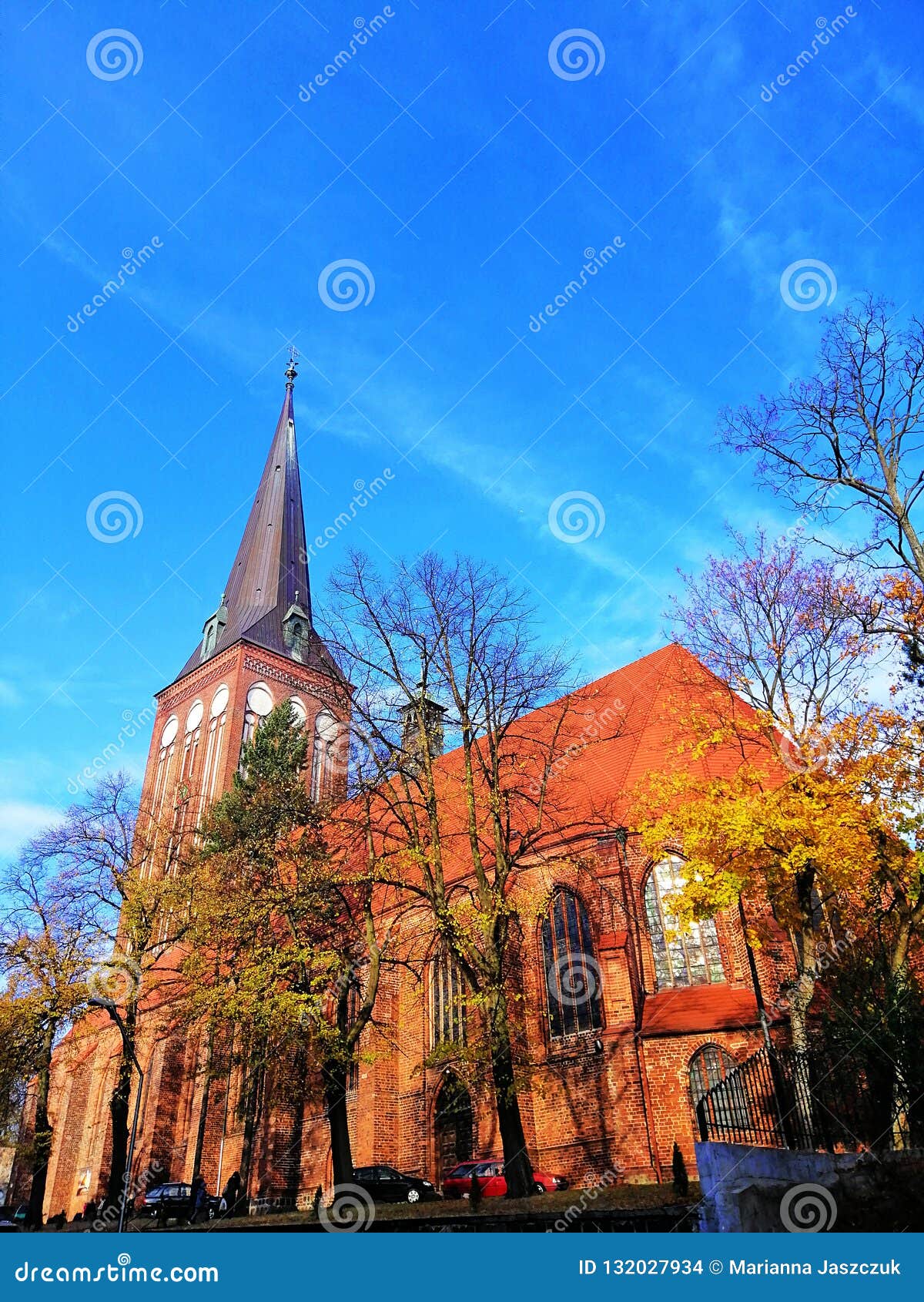 st. john`s church in stargard, poland.