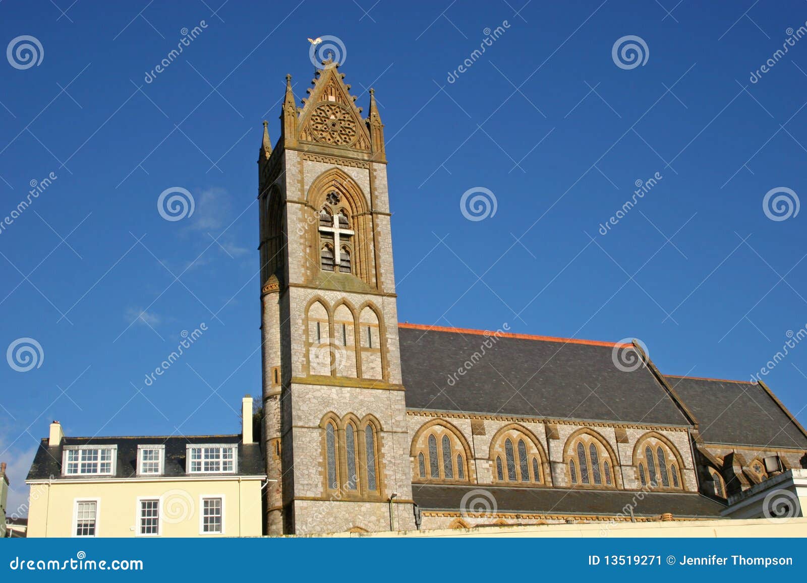 St John s church, Torquay stock image. Image of stone 13519271