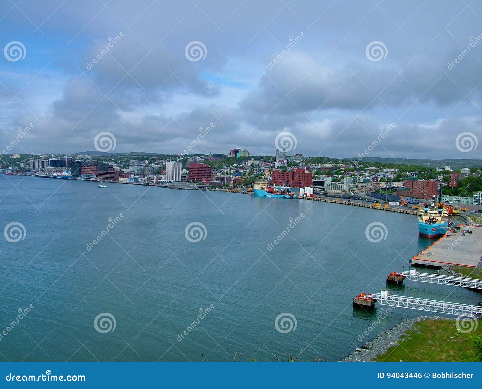 St. John`s Harbour, Newfoundland, Canada Stock Photo Image of canada
