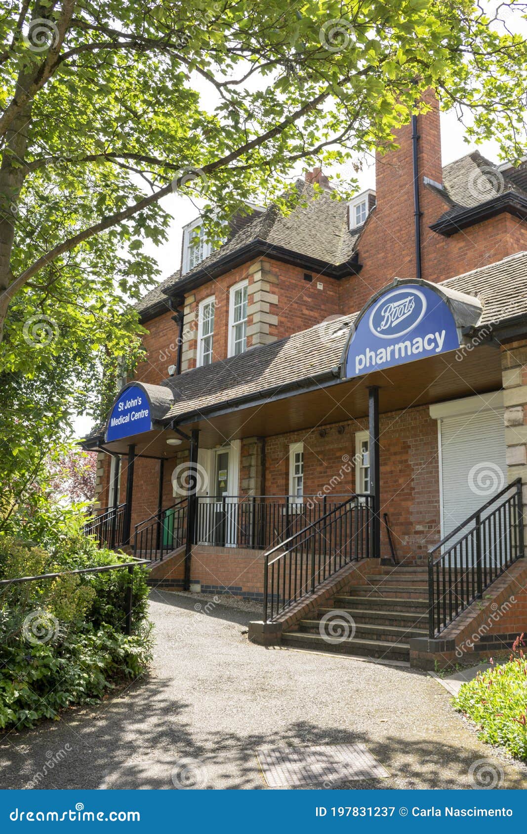 St John`s Medical Centre and Boots Pharmacy Exterior View of the