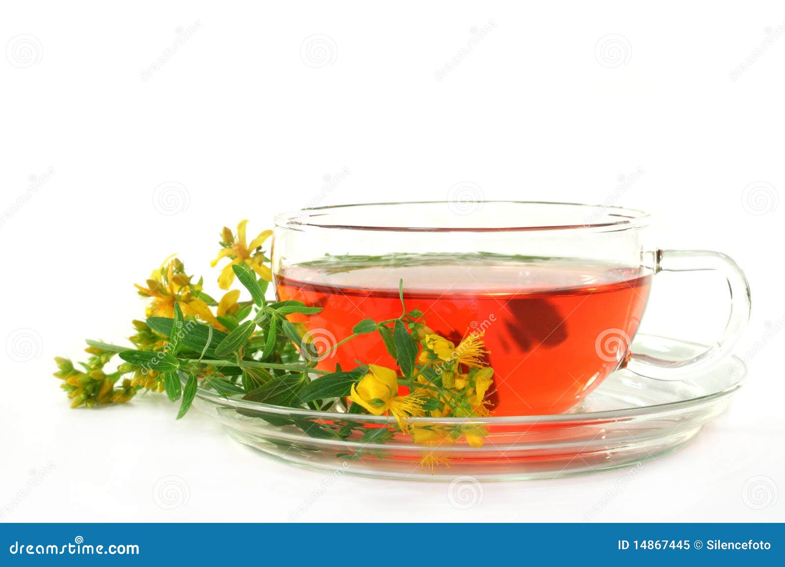 St. John s Wort Tea stock image. Image of medicinal, herbal 14867445
