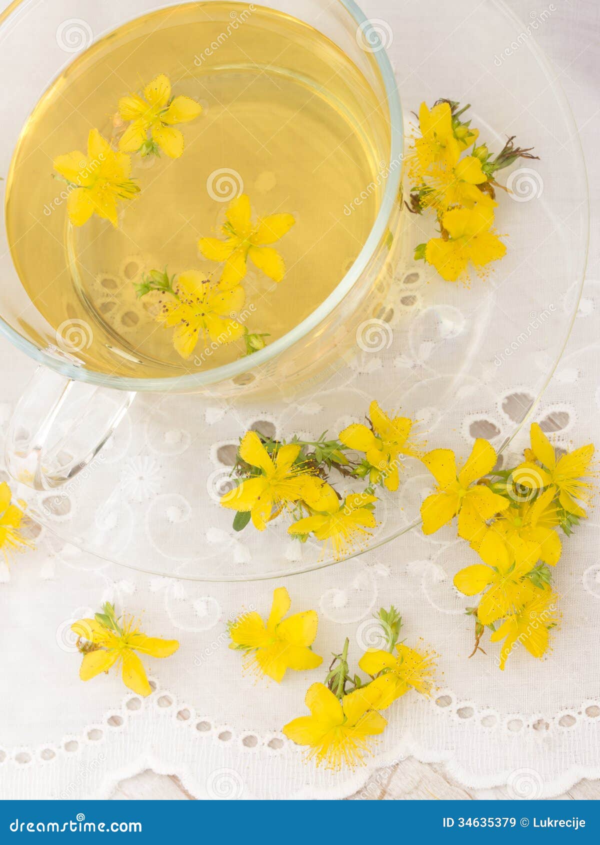 St john s wort tea stock image. Image of plant, beautiful 34635379