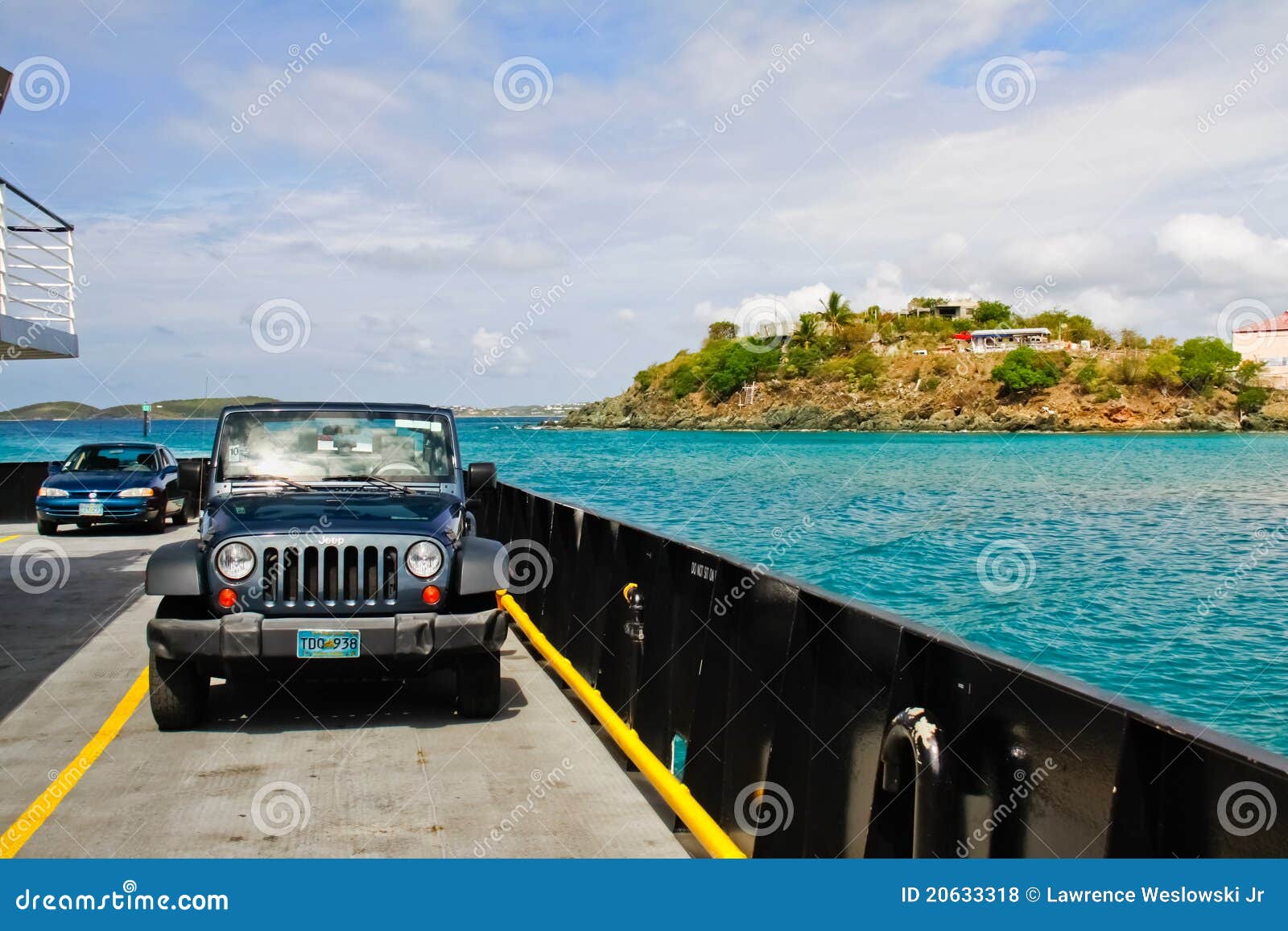 St. John, USVI Car Ferry into Cruz Bay Editorial Stock Photo Image