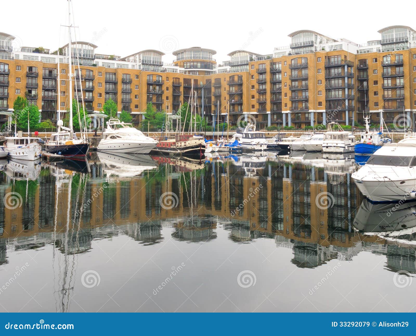 St Katharine Docks stock image. Image of property, flat 33292079