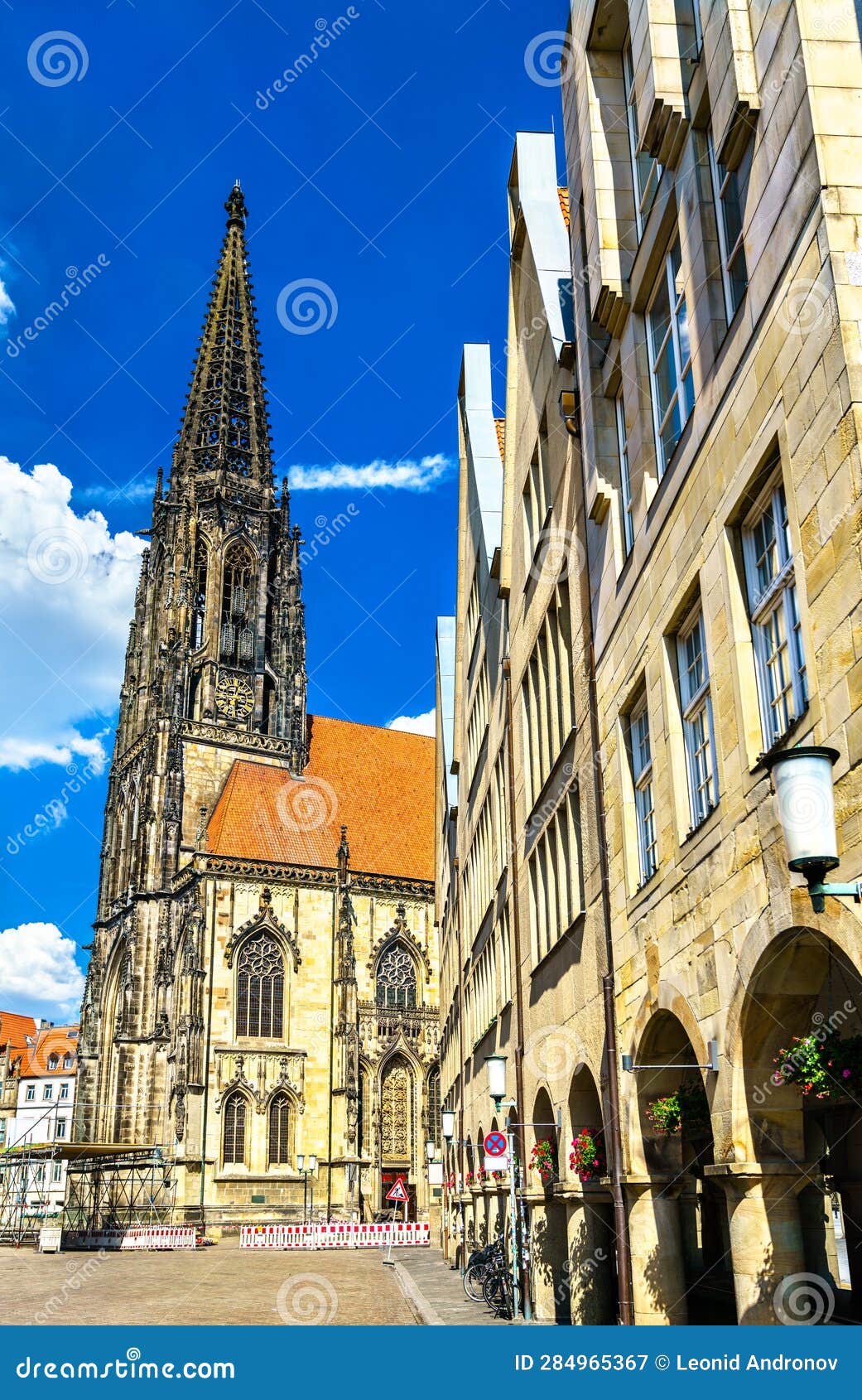 St Lambert Church in Munster, Germany Stock Image Image of history