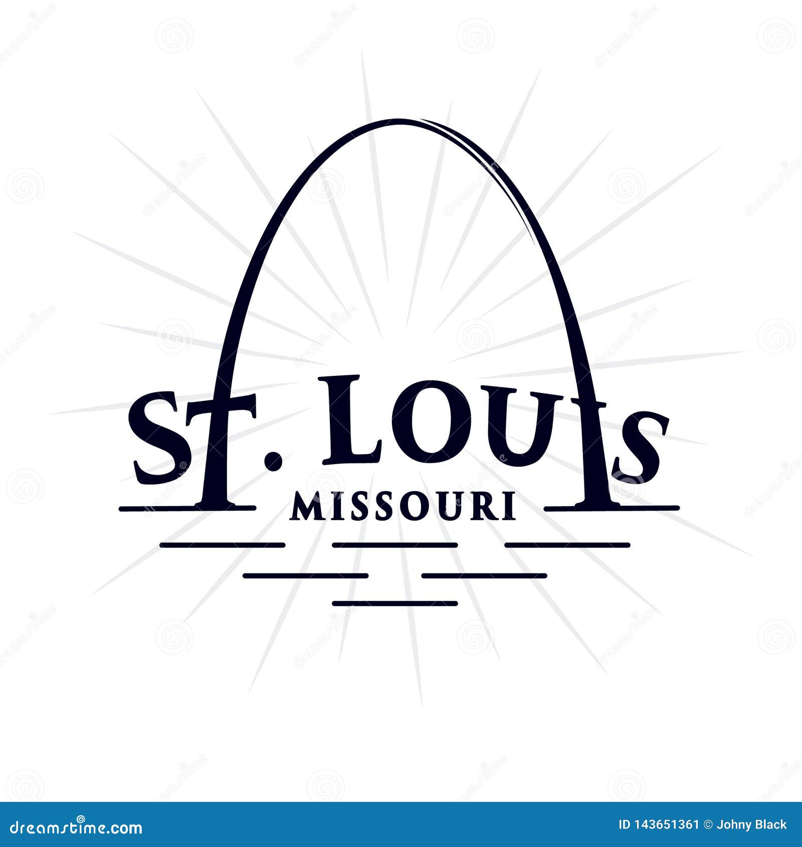 St. Louis Logo Design. Saint Louis Arch. Vector and Illustration. Stock  Vector - Illustration of emblem, line: 143651361