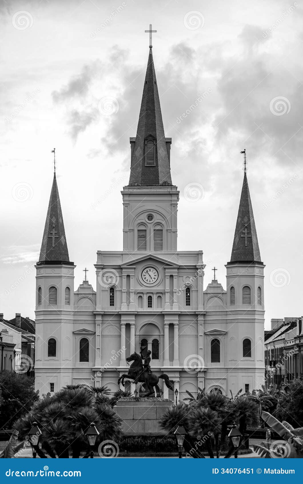 St. Louis Cathedral New Orleans Stock Image - Image of church, tower: 34076451