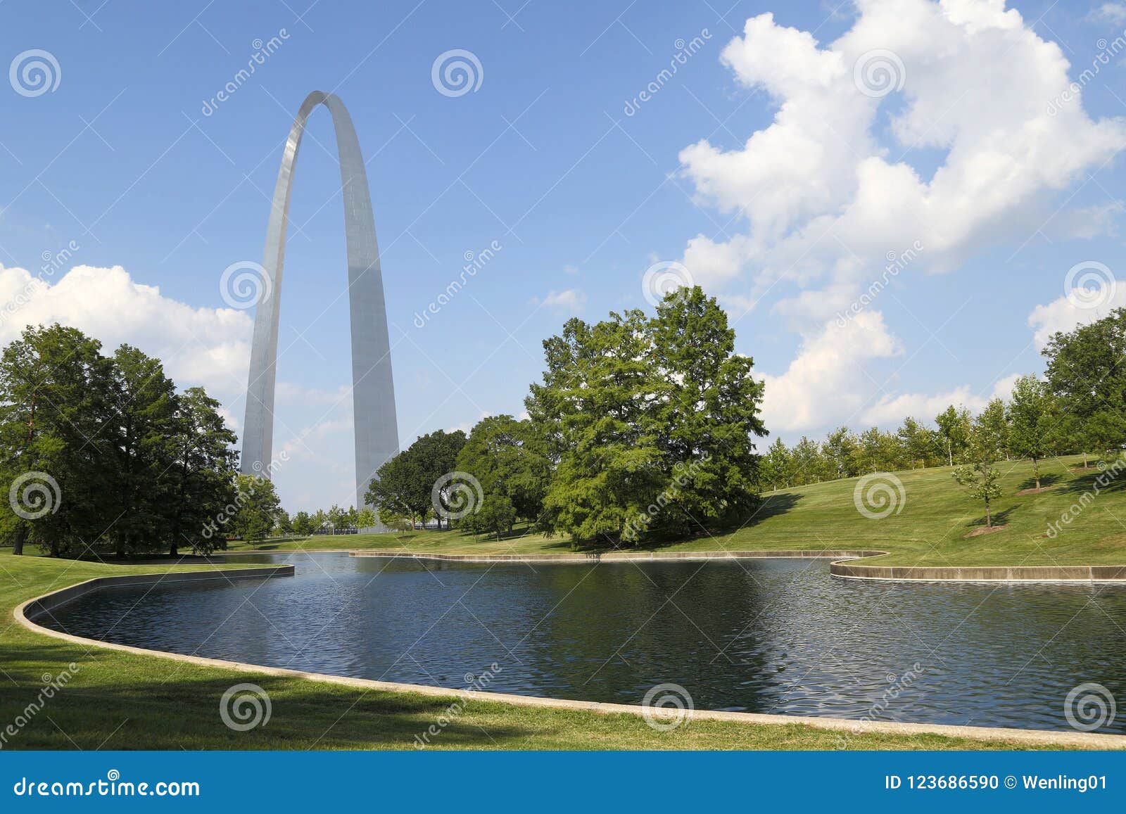 ST Louis Landmarks Gateway Arch National Park View MO USA Stock Photo - Image of urban, visit ...