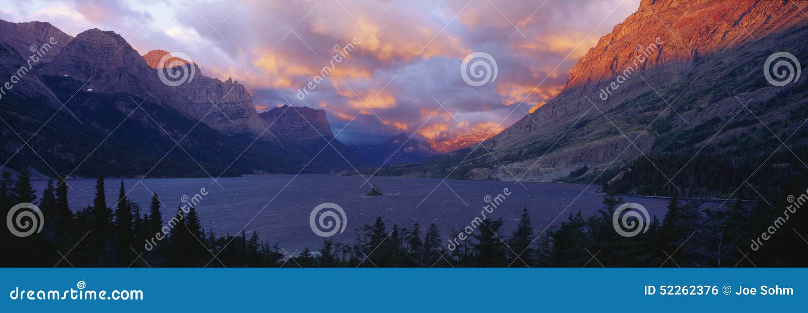 st. mary lake, glacier national park, montana