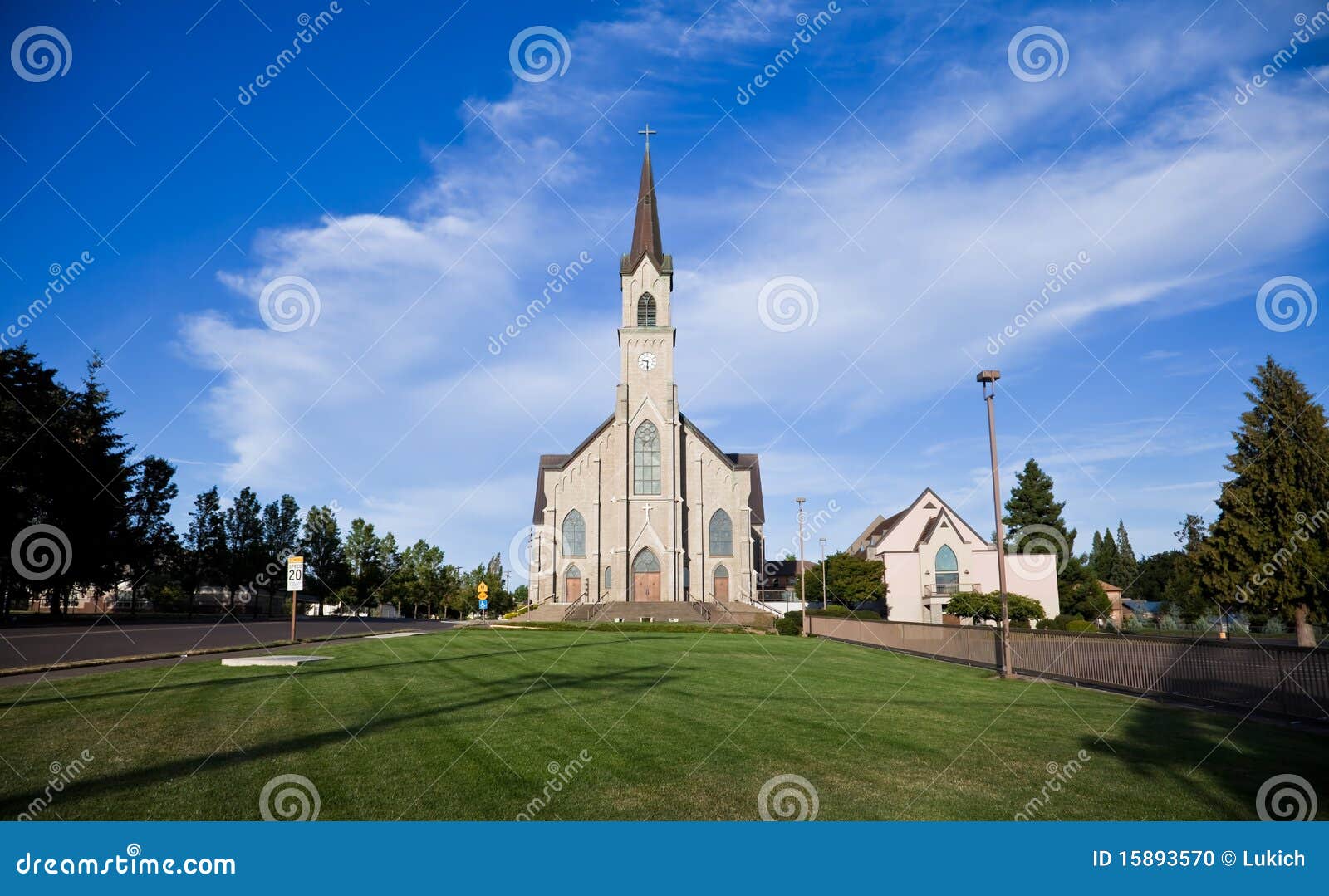 St. Mary Parish, Mt. Angel, or, U.S.a. Stock Photo Image of angel
