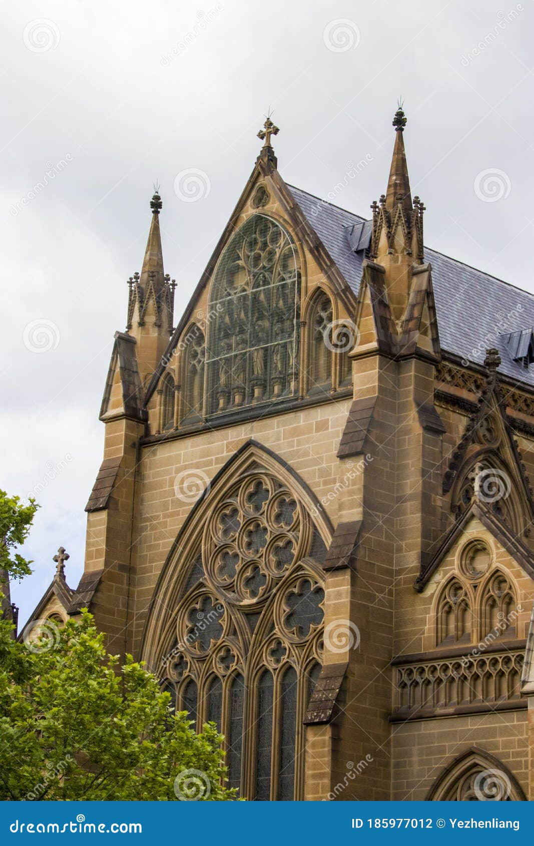 st mary`s cathedral in sydney australia