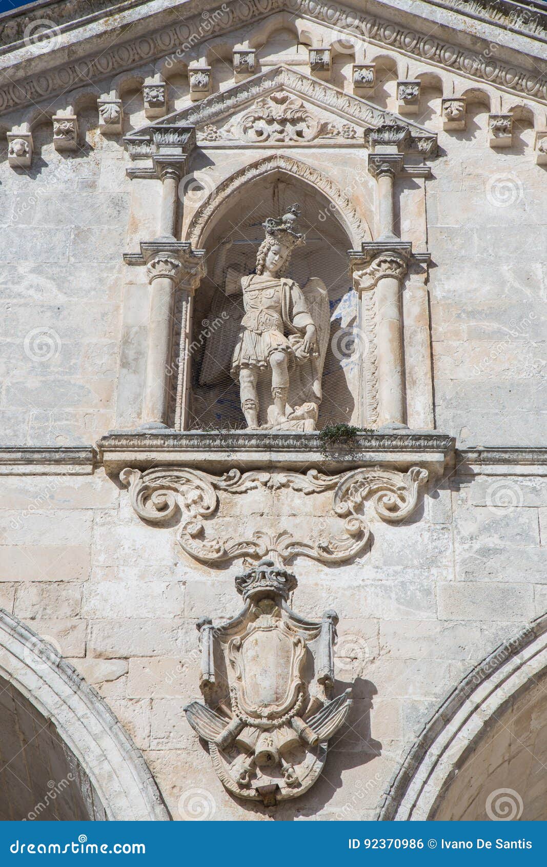 St. Michael Statue stock photo. Image of niche, monte - 92370986