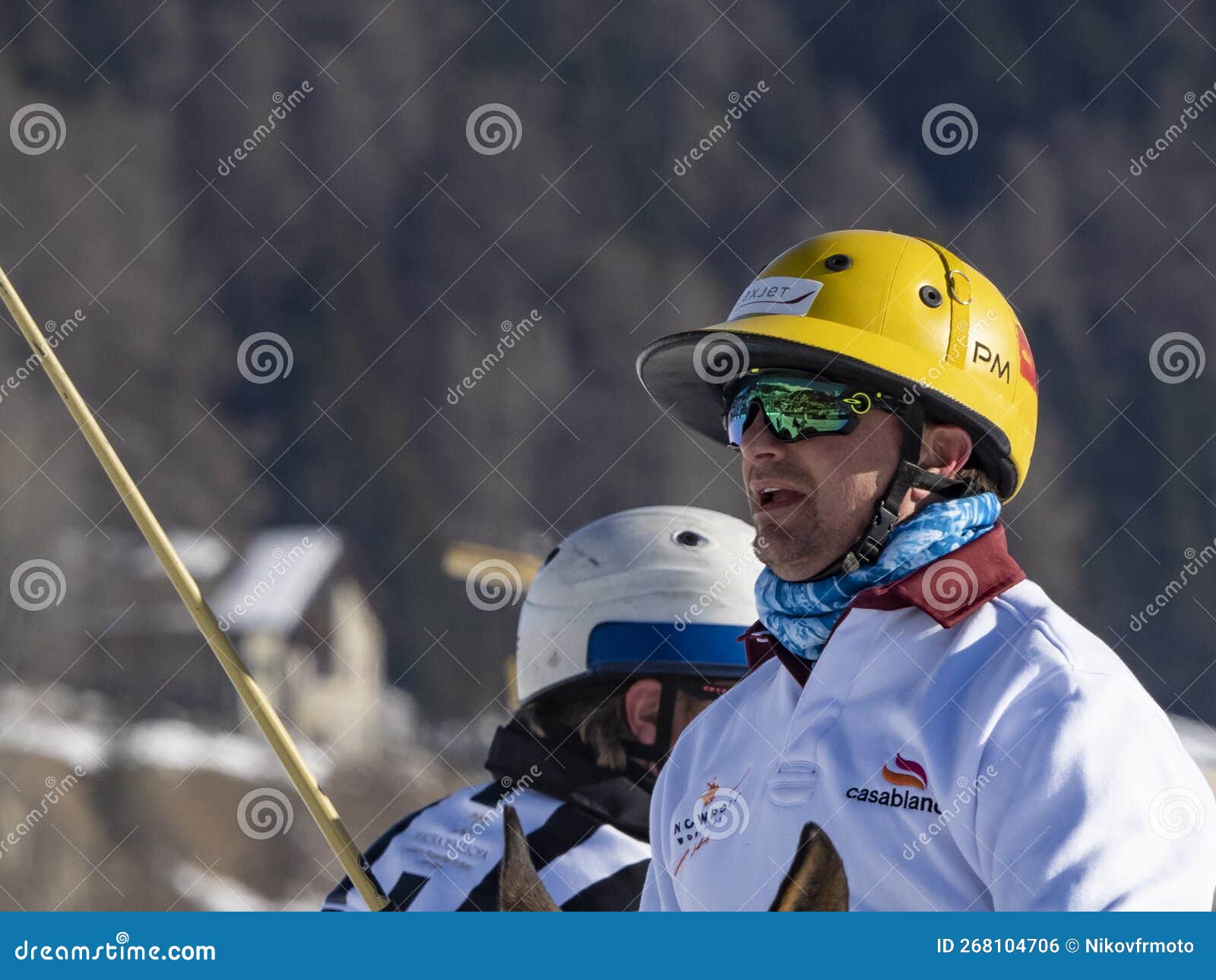 St. Moritz January 29, 2023 Game Actions at the Snow Polo World Cup St.Moritz 2023 Finals