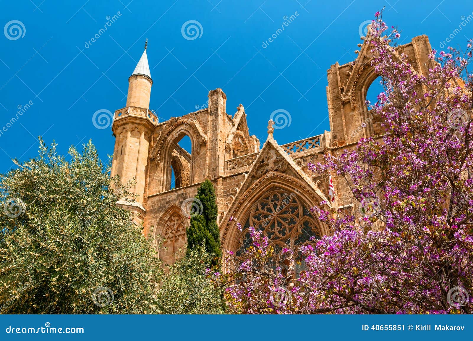 st. nicholas cathedral, formerly lala mustafa mosque. famagusta, cyprus