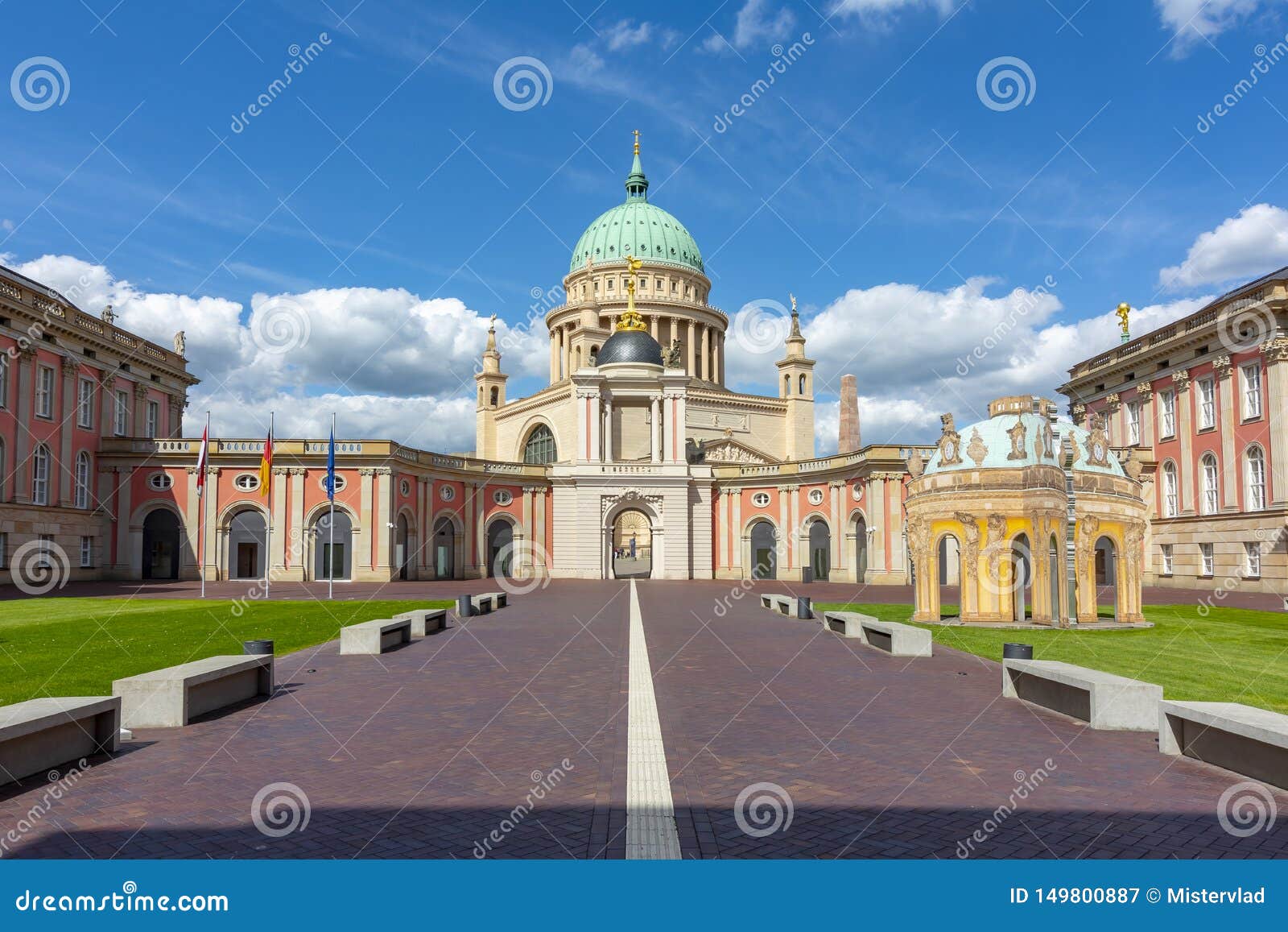 St Nicholas Church And Brandenburg Parliament Landag Potsdam