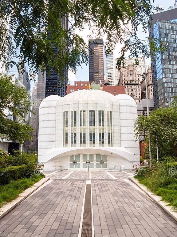 St nicholas greek orthodox church in lower manhattan ny stock image