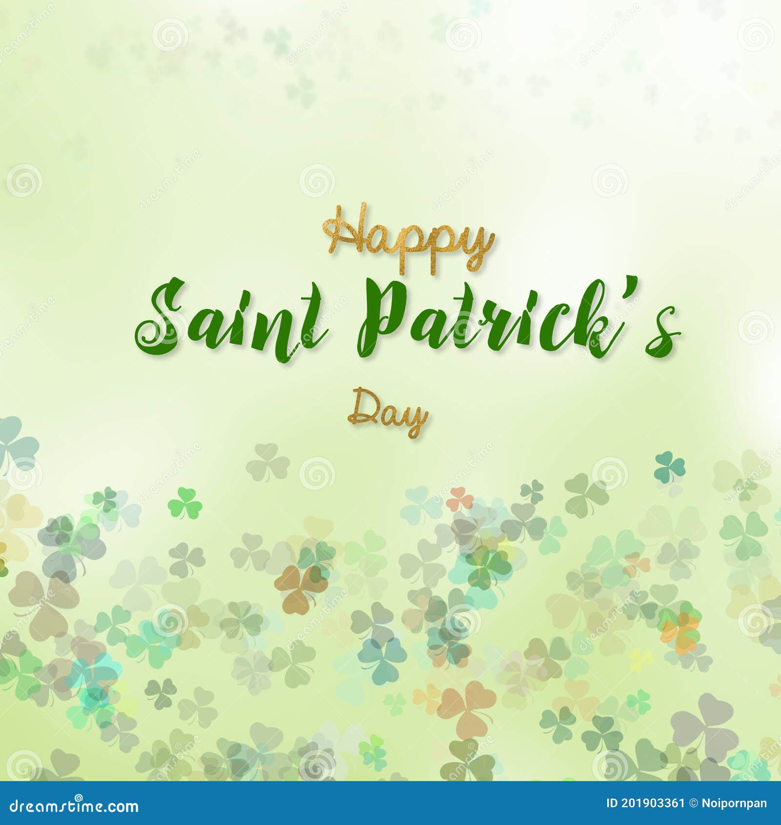 st patrick day background with shamrock clover leaf, irish festival 