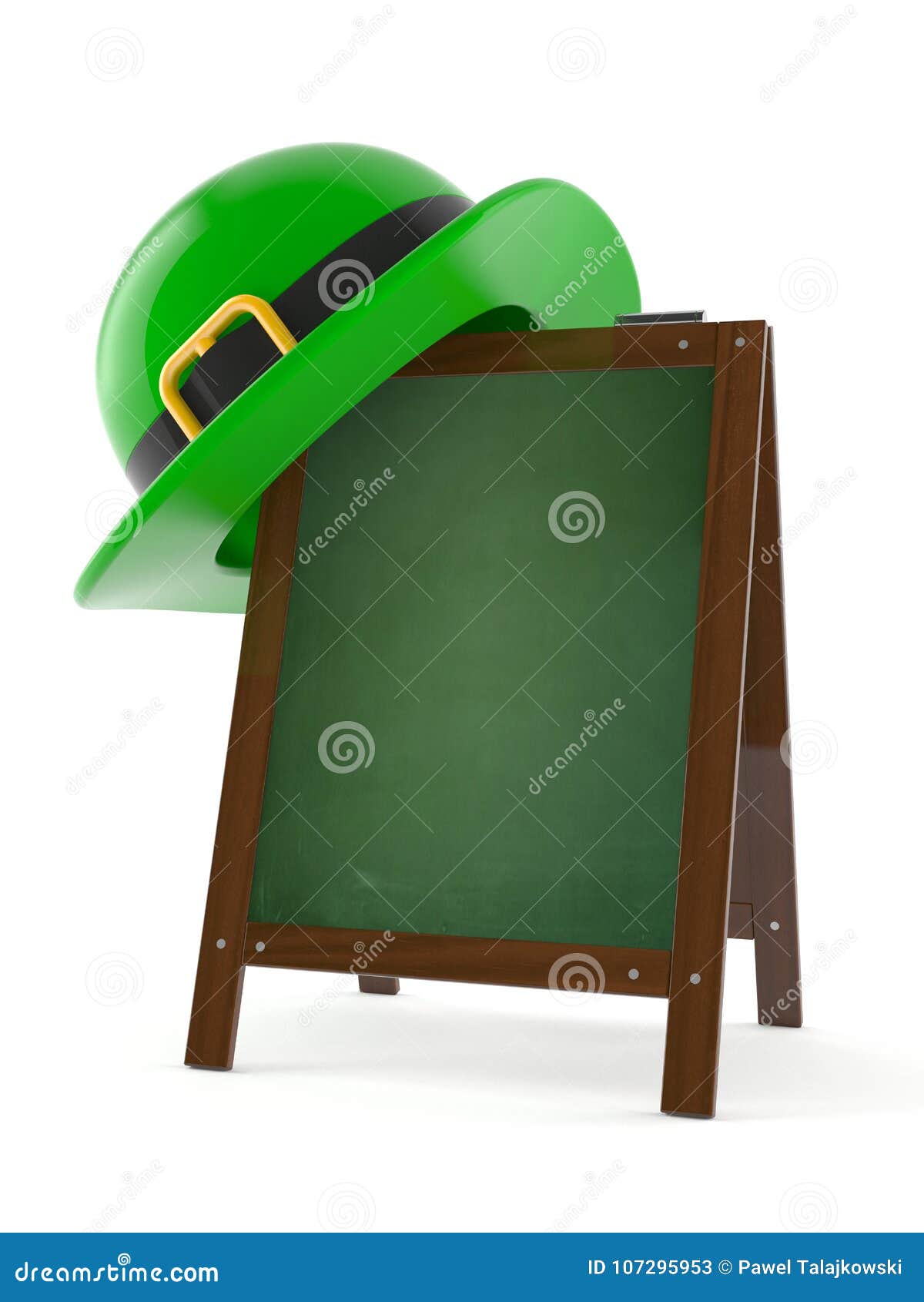 St. Patrick Hat with Blackboard Stock Illustration Illustration of