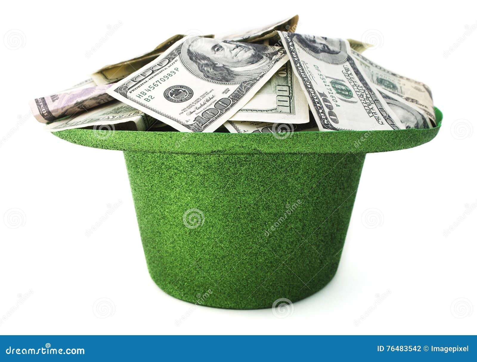 St. Patrick s Day Cash stock photo. Image of dollar, costumes - 76483542