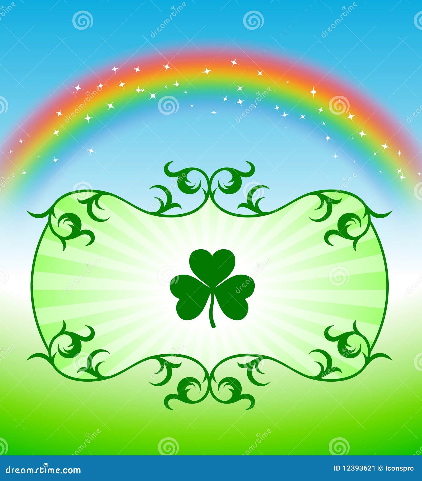 st patricks day rainbow to colour