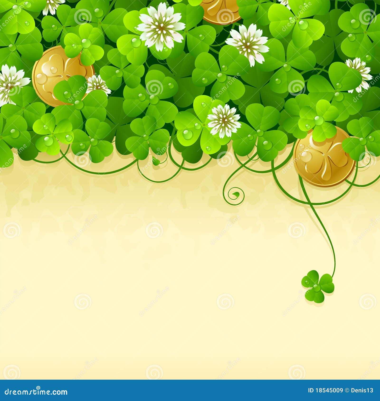 St. Patrick s Day frame 2 stock vector. Illustration of element - 18545009, image size:1600x1690