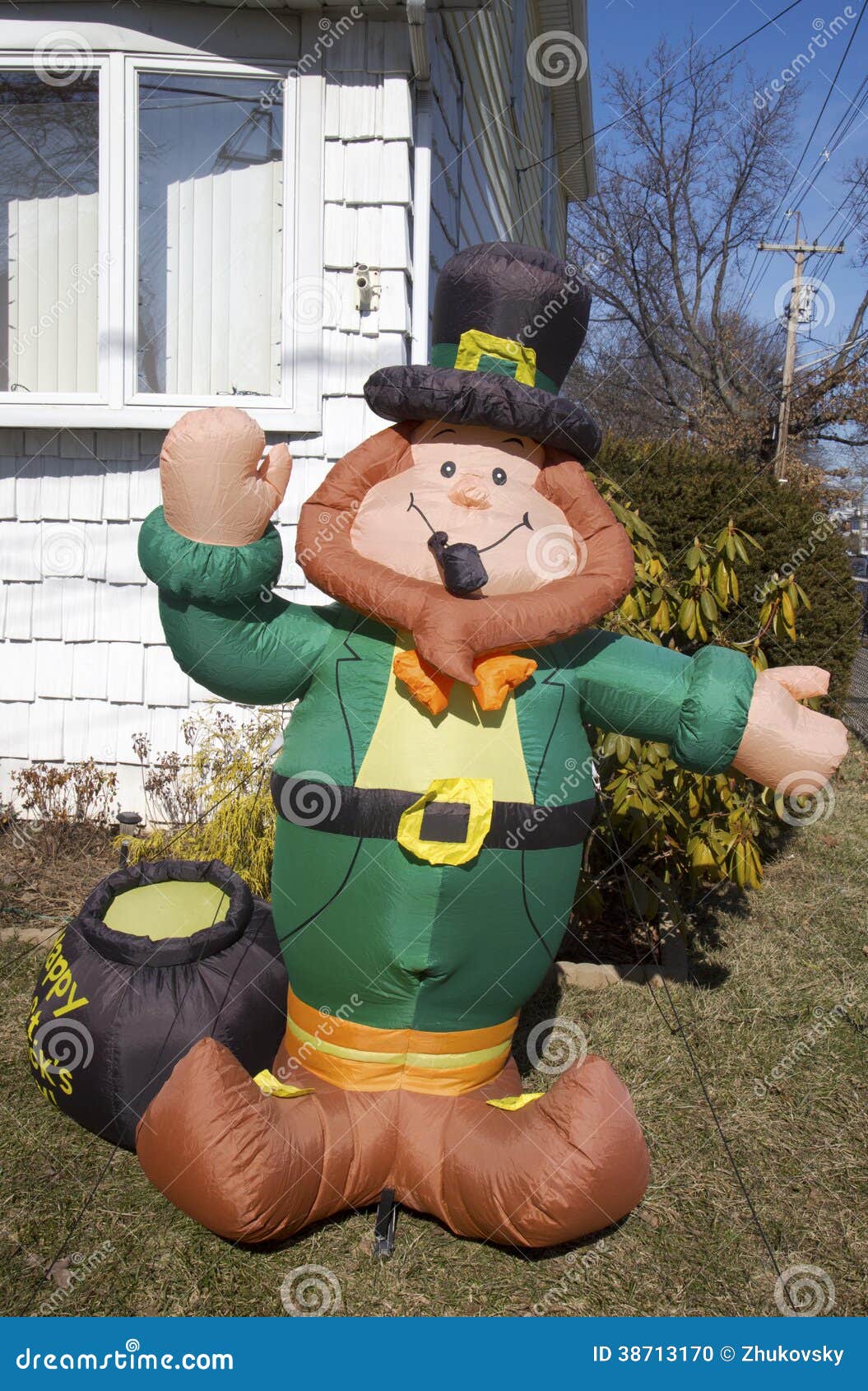 St. Patrick S Day Outdoor Decoration Stock Photo Image of color