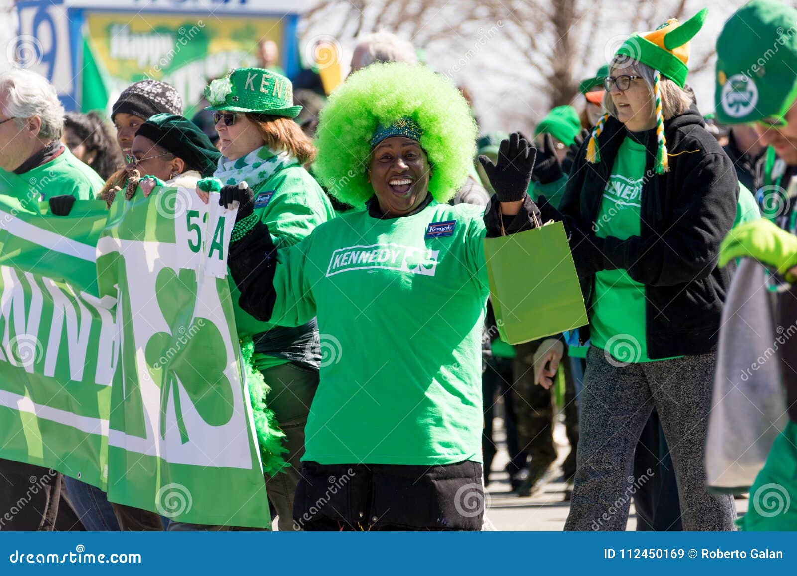 St. Patrick`s Day Parade Chicago 2018 Editorial Stock Image Image of