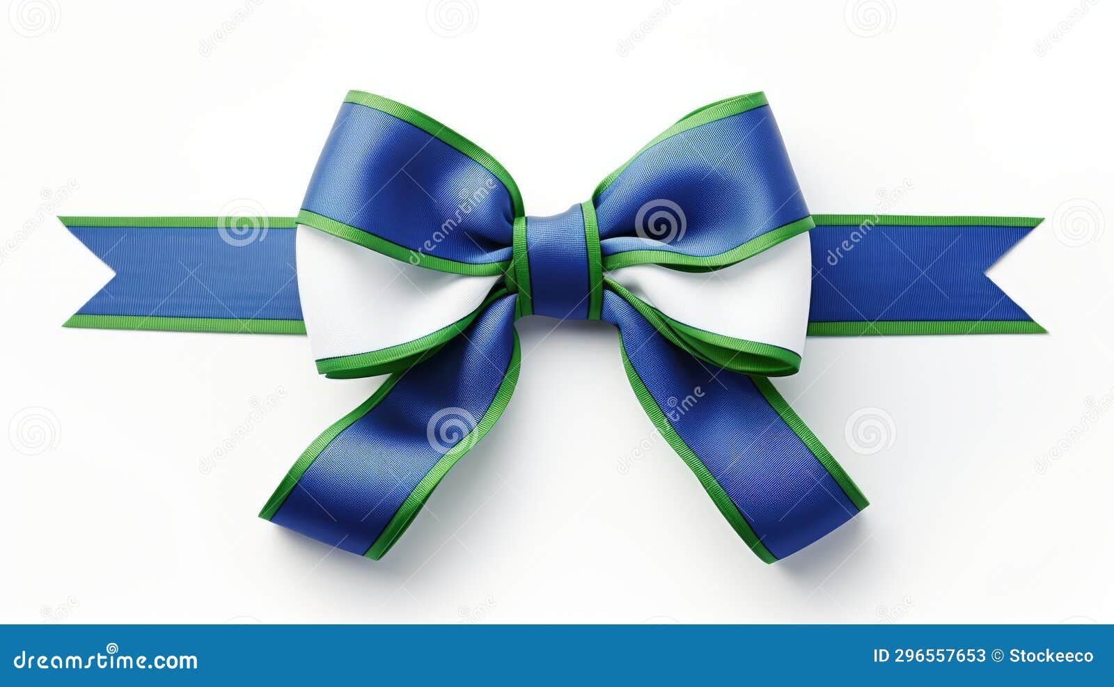 st. patrick's day pottery paper gift with blue bow