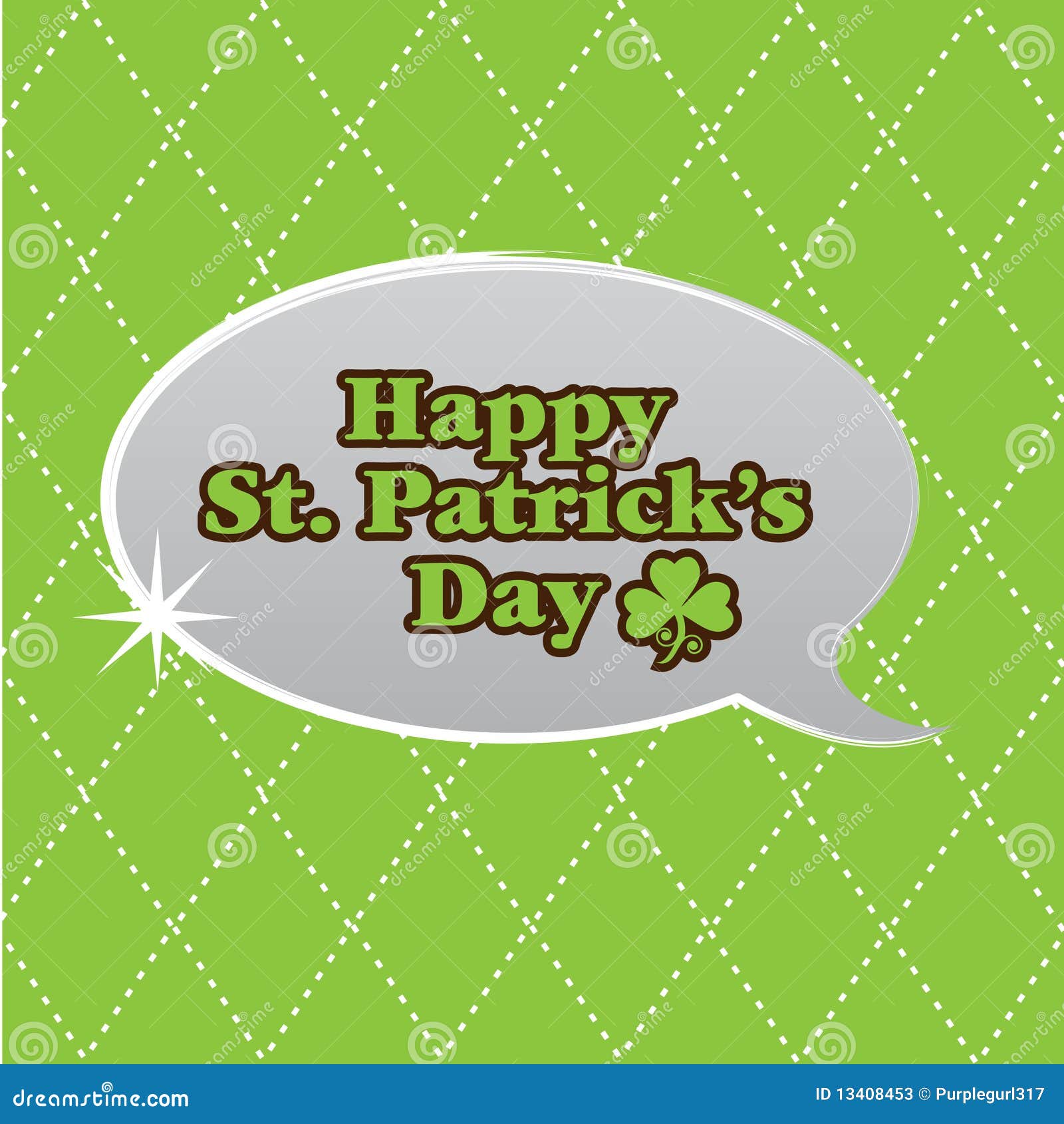 St. Patrick S Day Speech Bubble Stock Illustration Illustration of