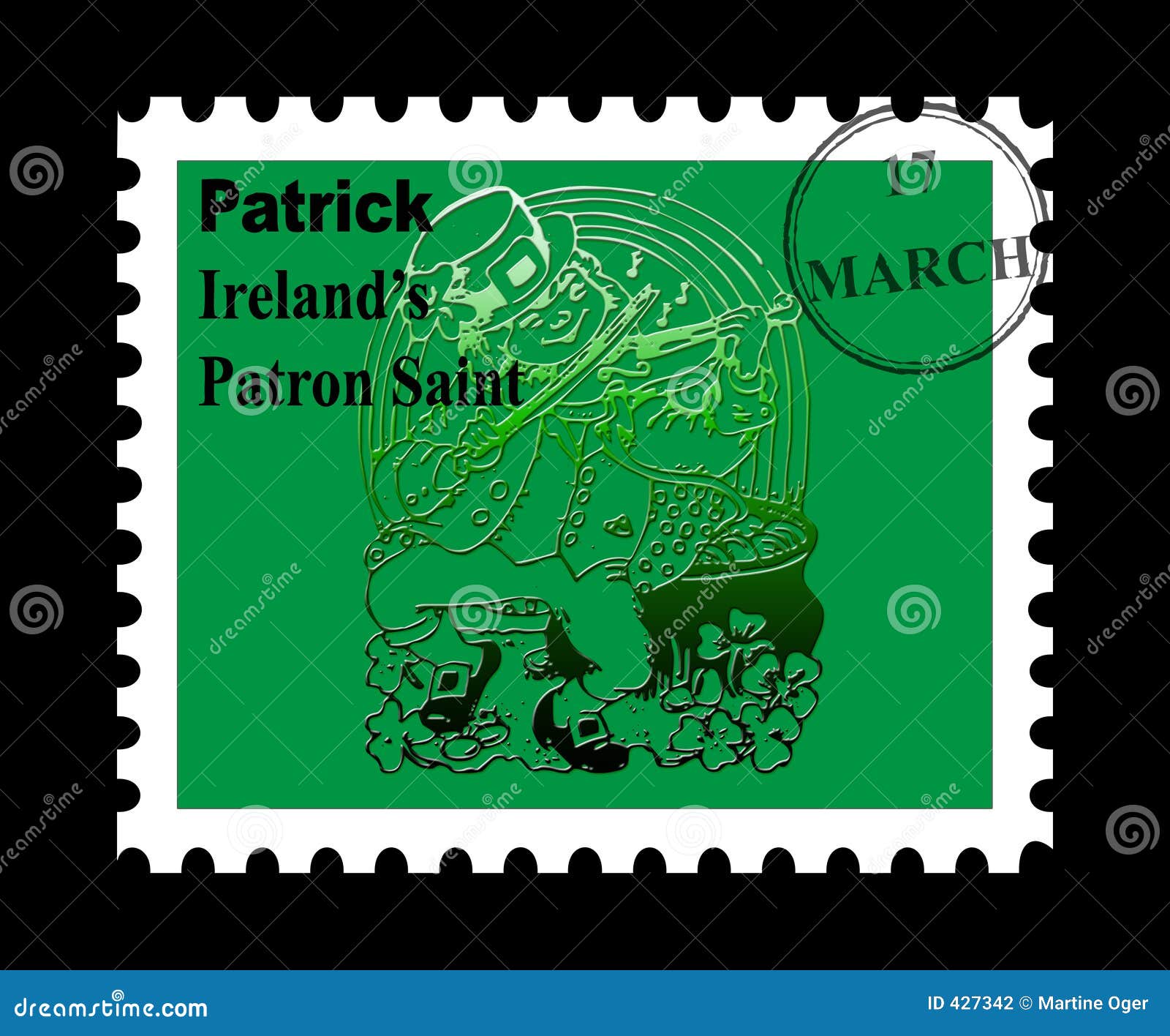 claer stamp patrick day