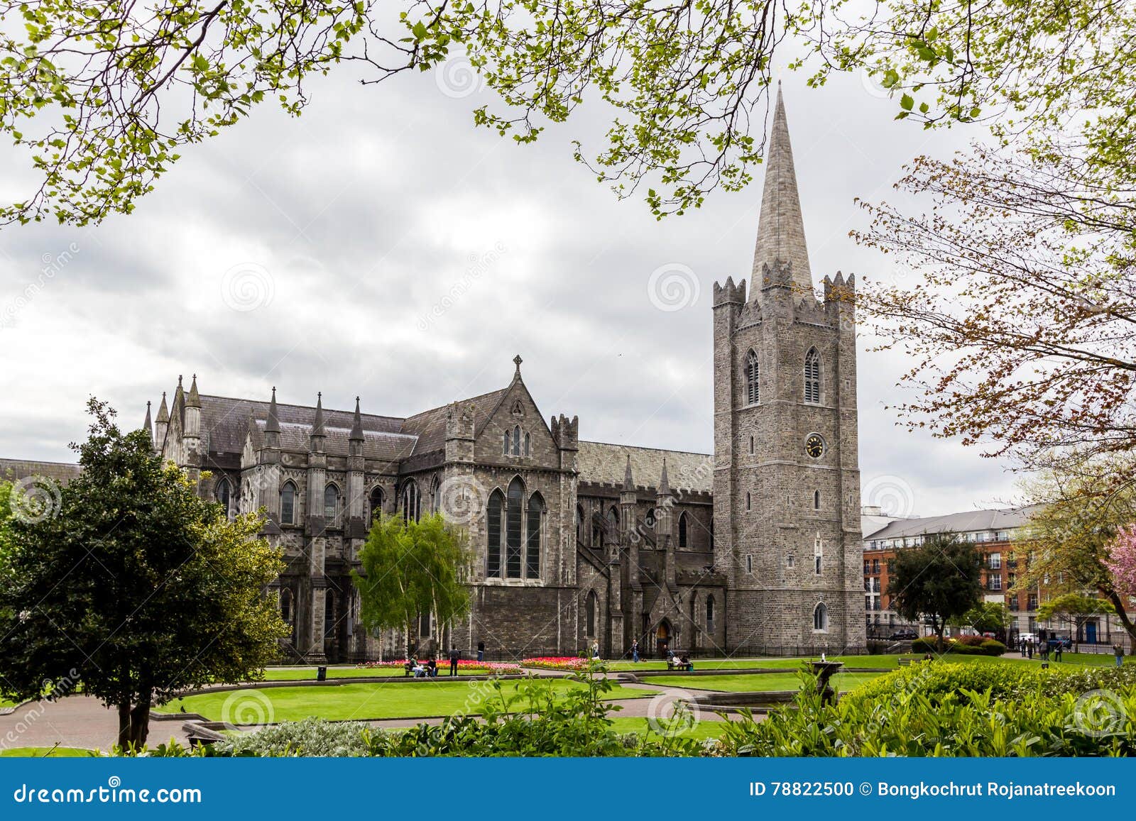 st. patrick`s cathedral, dublin, ireland