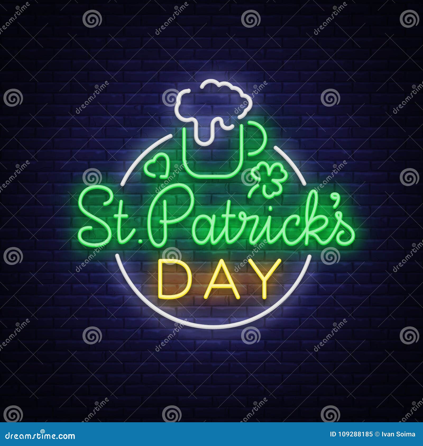 Hand Drawn St Patricks Day Logotype Vector Lettering Typography With  Leprechauns Hat And Clovers On White Background Festive Design For Print  Poster Flyer Party Invitation Icon Badge Sign Stock Illustration - Download