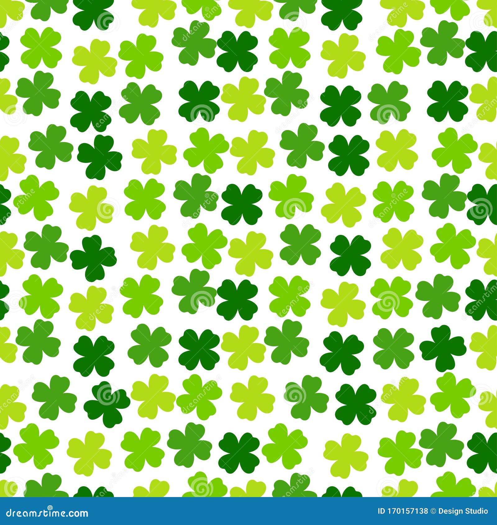 Farmhouse St Patrick's Day Seamless Repeat Pattern for Commercial Use