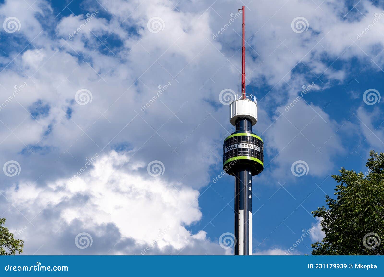 The Space Tower Ride Needle at the Minnesota State Fair Editorial Stock