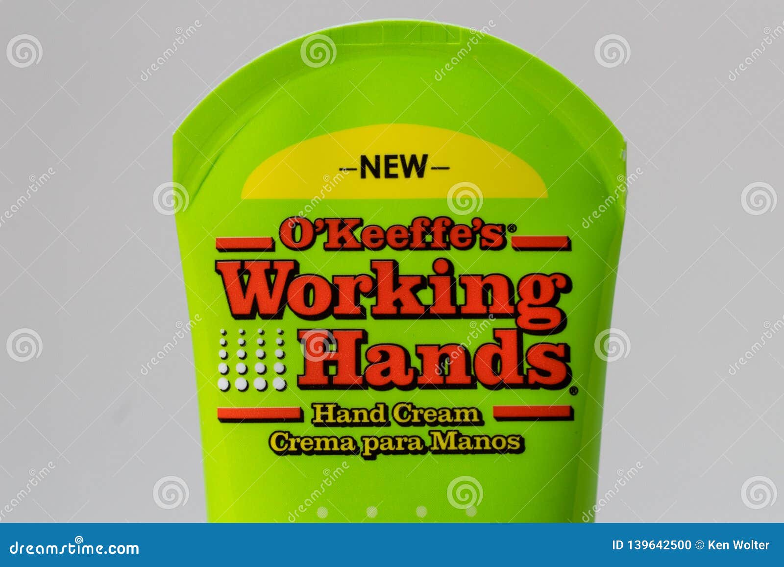 O`Keefe`s Working Hands Hand Cream and Trademark Logo Editorial Image