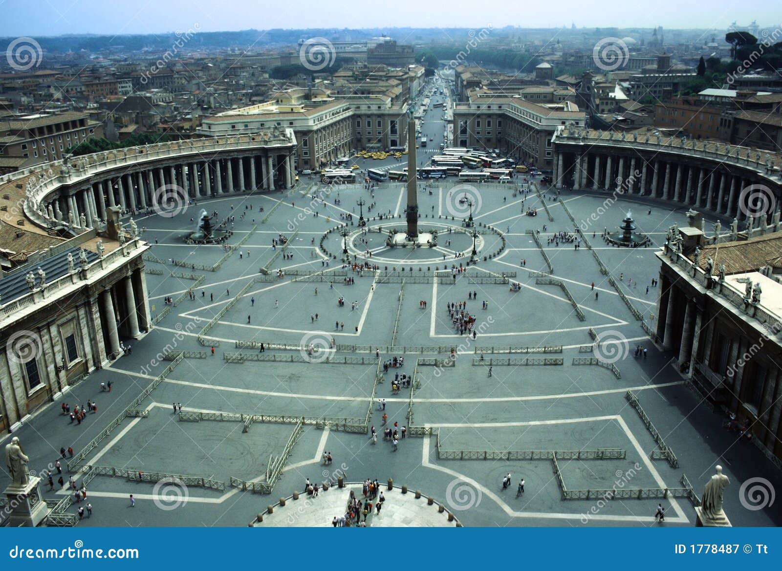 St Peter s Square stock image. Image of historic, column 1778487